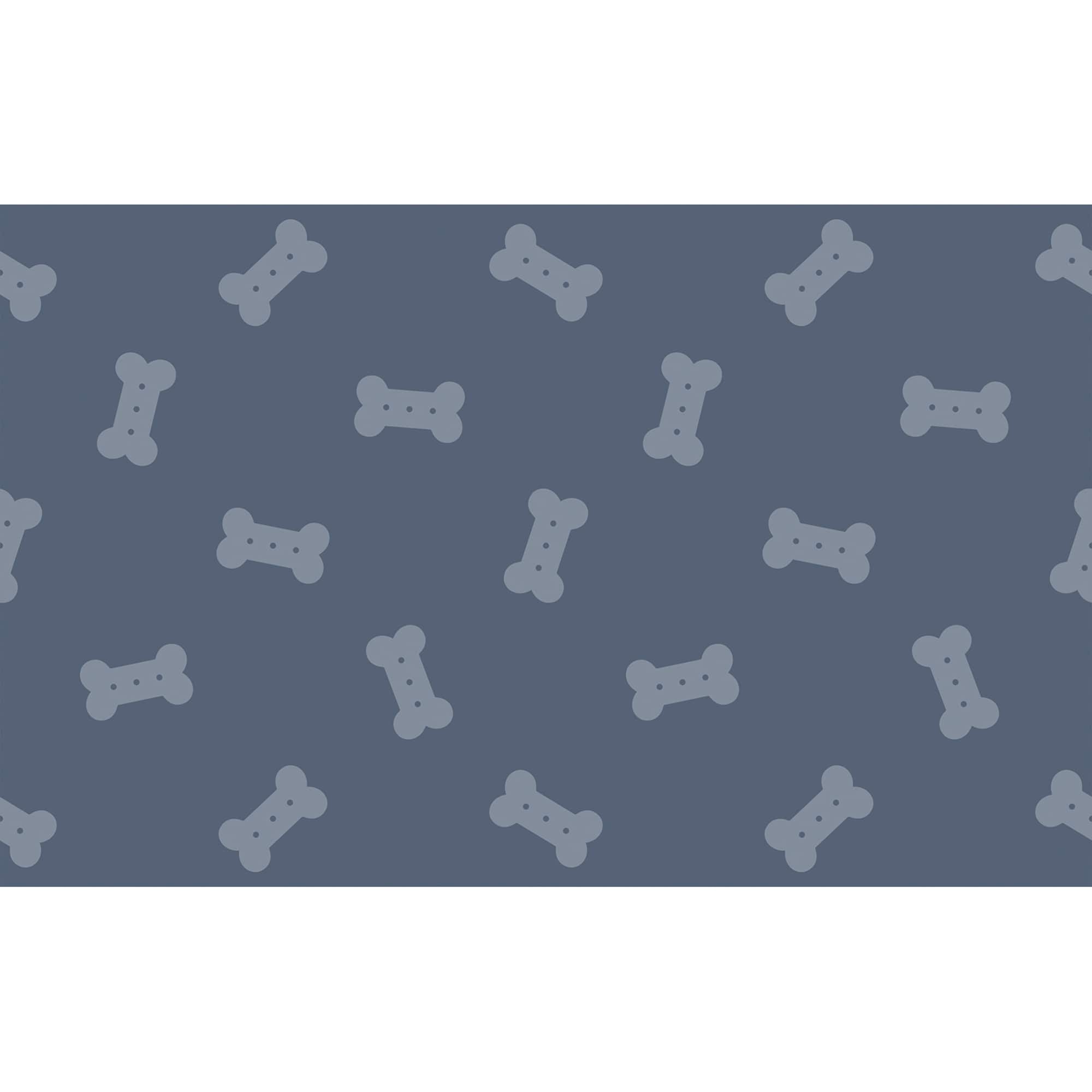 FloorPops Bones Blue Anti-Fatigue Comfort Floor Mat, 32" x 20"